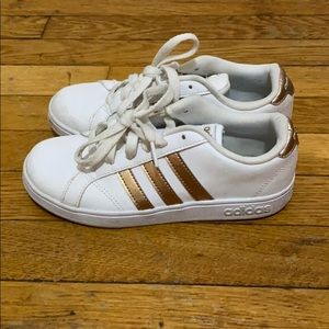 Rose Gold Adidas child size 2.5